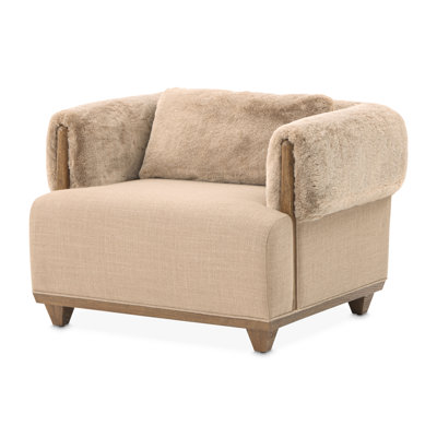 Fauteuil d'appoint Portrait, caramel - brun Sienne