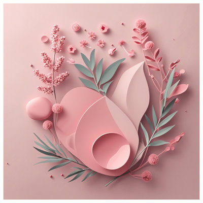 Rideau de douche en papier - Décoration florale de salle de bain minimaliste