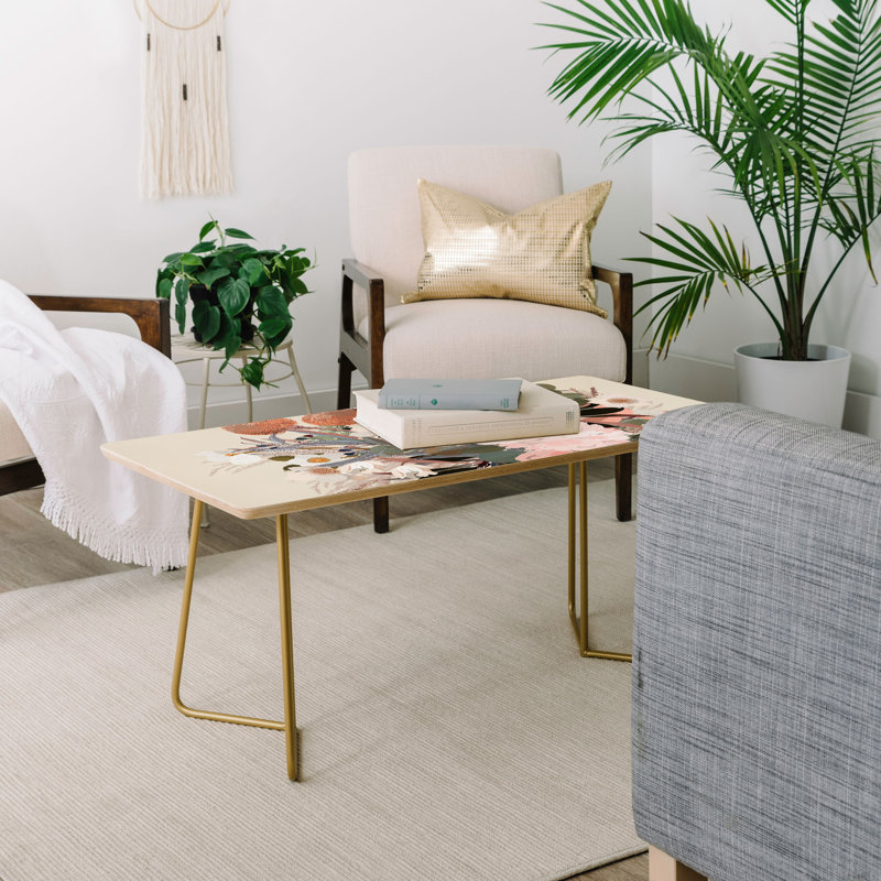 Dore Solid Wood Top Coffee Table