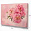 Peony Flowers in Vase on Pink - reproduction de photo sur toile tendue-19241612