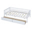 Lit de jour simple en bois avec deux tiroirs-547868023