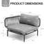 Canapé modulaire d'extérieur avec coussins Imir-1109741035
