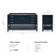Base de meuble-lavabo simple 60 po Pawley en bleu minuit seulement-76034388