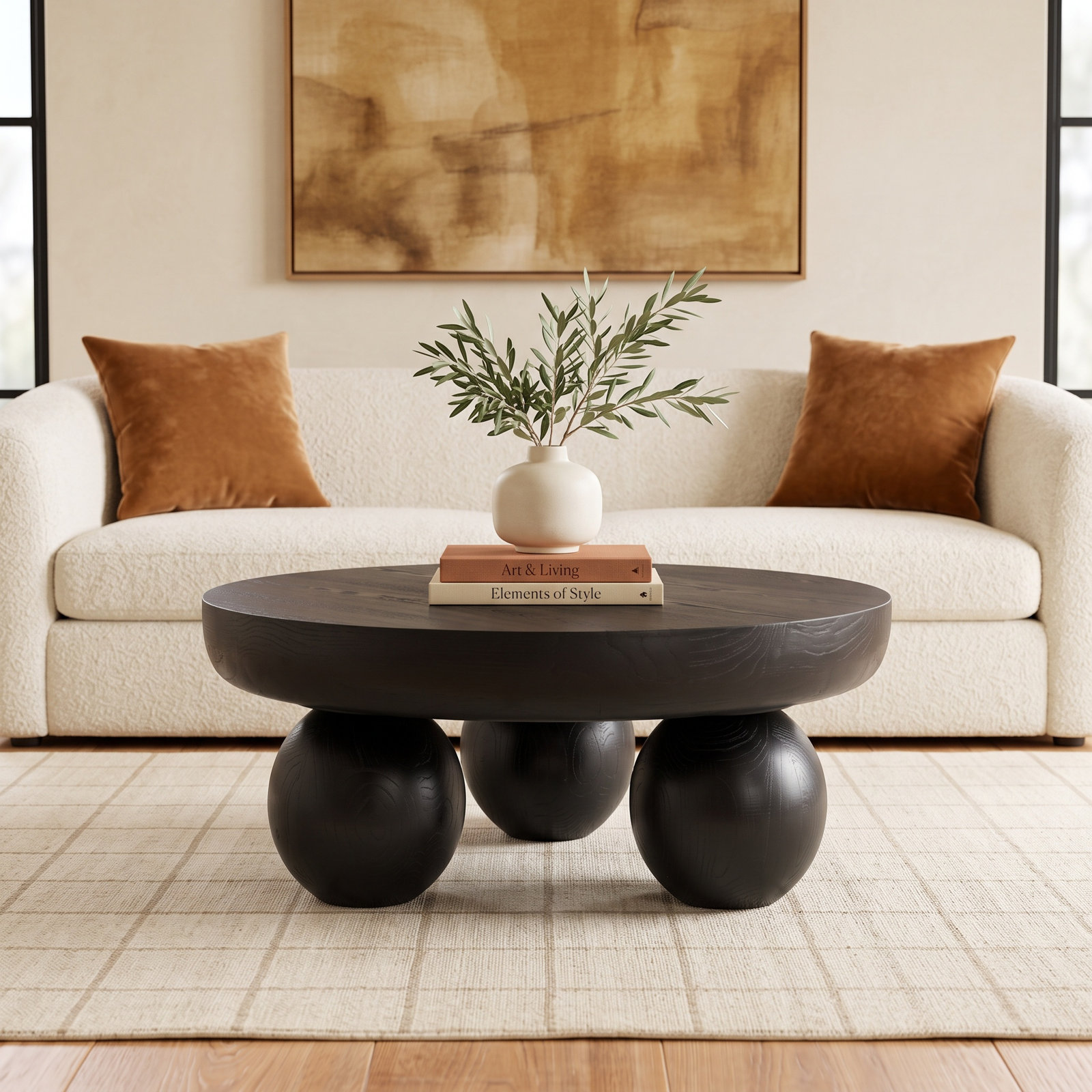 Raver 38 " Coffee Table, Black