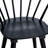 Majidah 21.7" Contemporary Black Windsor Style Spindle Back Dining Side Chair