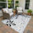 Machine Washable Indoor/Outdoor Chantille ACN2411 Botanical Rug-1420771461