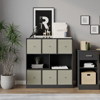 95.3 cm H x 28.5 cm W Solid Wood Bookcase