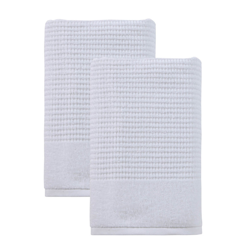 Earline Turkish Cotton Midweight Bath Towel, White