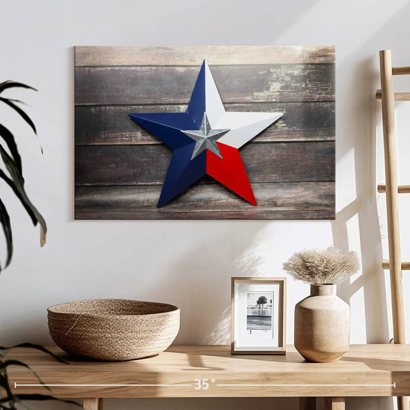 Sebbie Texas Lone Star, 16" H x 24" W