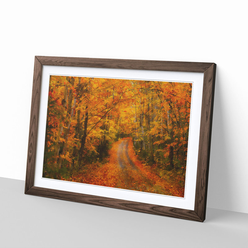 Heading into the Forest - Picture Frame Painting Print, 24cm H x 33cm W x 2cm D, Walnut Framed