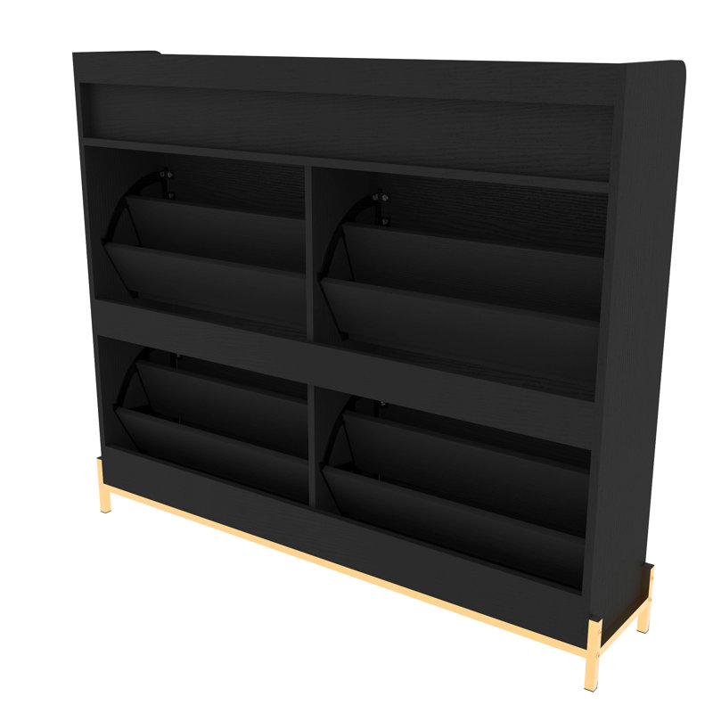 Shoe Cabinet/Shoe Rack Cabinet/Shoe Rack Organizer Cabinet, Black