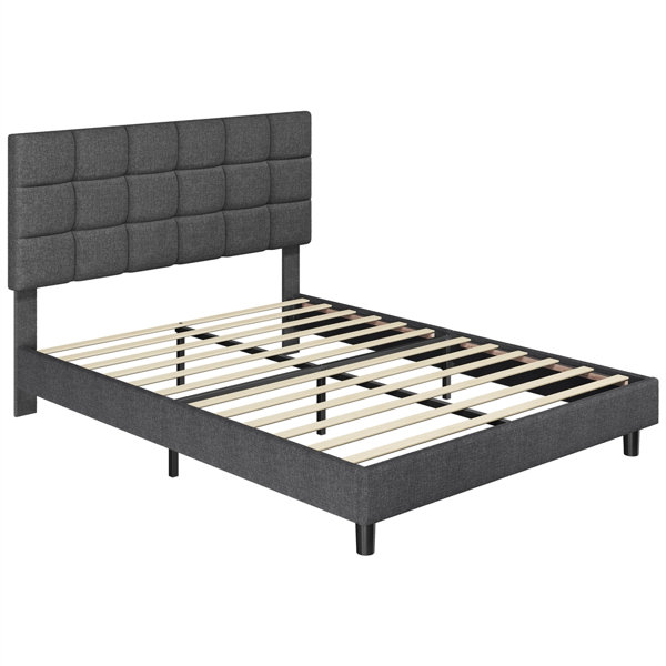 Wade Logan® Upholstered Bed & Reviews | Wayfair