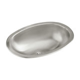 Metal Oval Drop-in Bathroom Sink