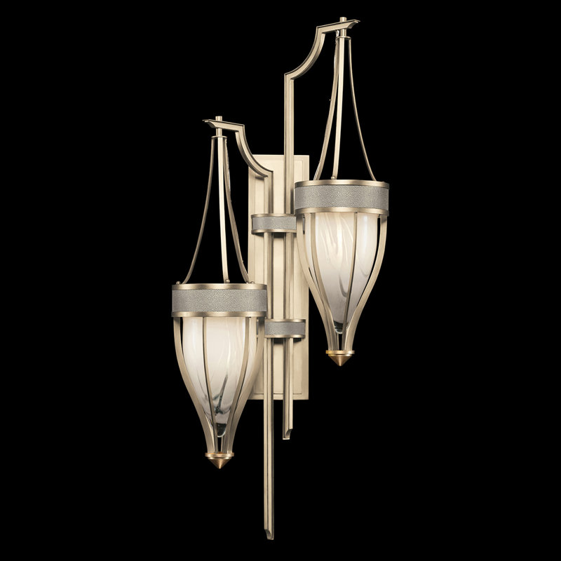 Applique murale H 41,5 po Mirage, Coco, Laiton / champagne