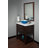 Novatto 16.5'' Blue Glass Circular Bathroom Sink