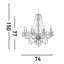 Kelly 8 - Light Candle Style Chandelier-20600162