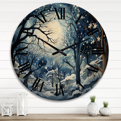 Horloge murale en bois massif Rimbert