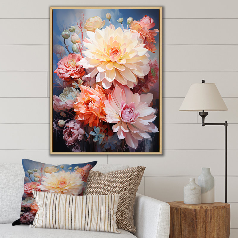 «Gullerson Colorful Succulent Romantic Impression I», reproduction sur toile, H 20 po x l 12 po x P 1 po