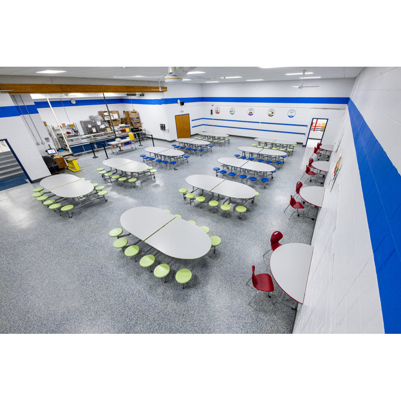 Table mobile inclinable E-Z - Demi-ronde, H 29 po x L 48 po x l 24 po
