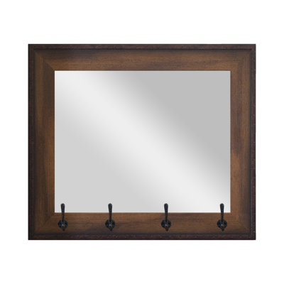 Bellicia Solid Wood Flat Wall Mirror