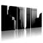 Ensemble de 3 impressions sur toile, villes et pays, ligne d'horizon urbain, reflet noir et blanc-642253154