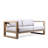 Ascend Eucalyptus 5 - Person Patio Conversation Set with Cushions-1910073321