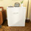 Bureau extensible multifonctionnel pliable de 119 cm (47 po), table de maquillage avec miroir, 3 modes d'utilisation avec tabouret de rangement, meuble gain de place pour chambre ou appartement, blanc