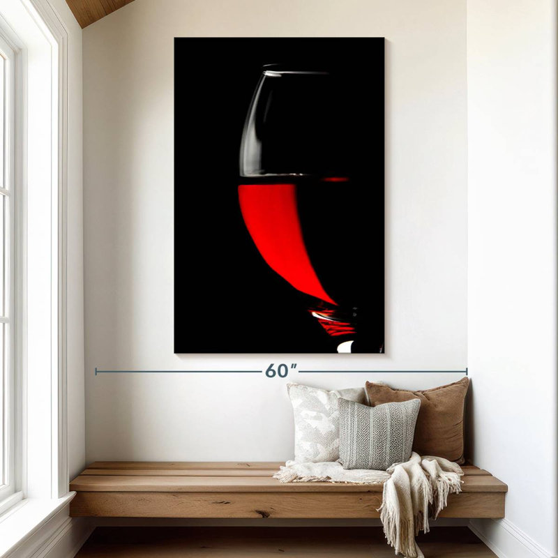 Yarlin Half Red Wine, 51" H x 34" W
