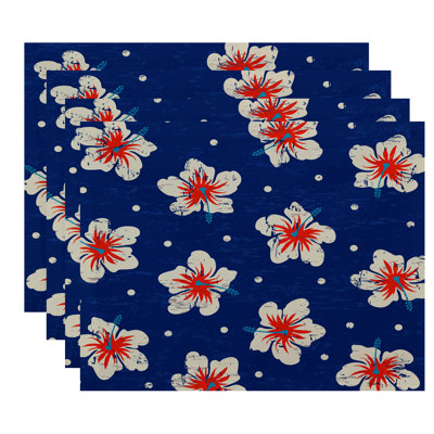 Pembrook Hibiscus Blooms 18" Placemat