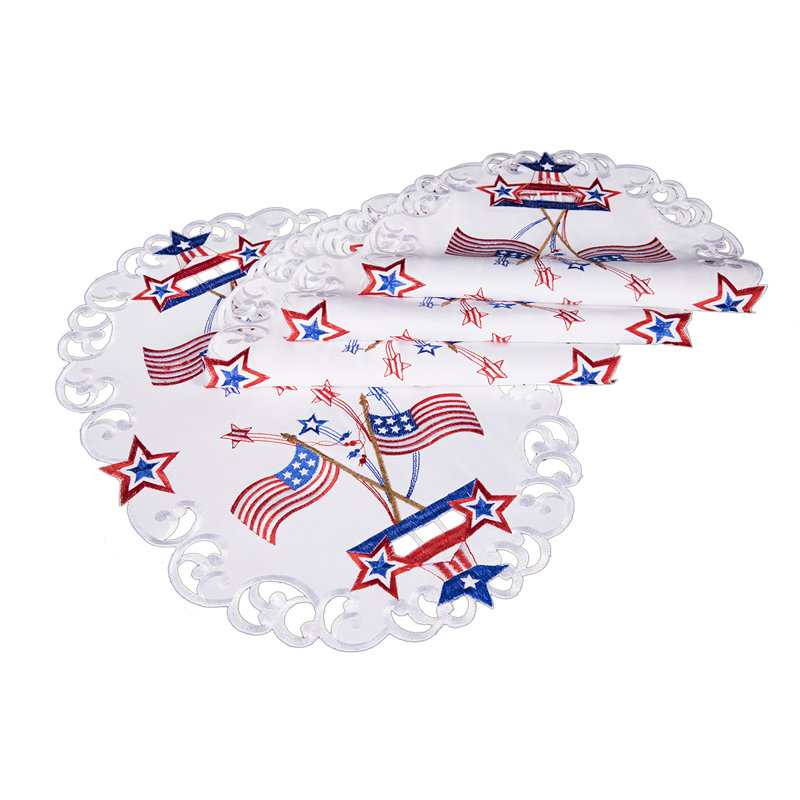 Polyester Embroidered Rectangle Placemat
