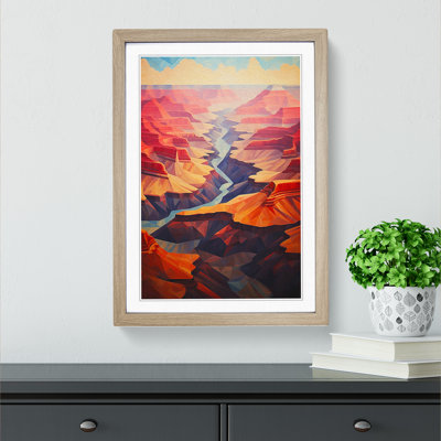 Grand Canyon Geometric - Framed Print