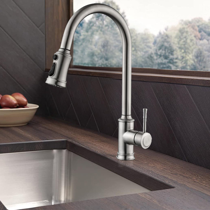 FB Pull Down Kitchen Faucet, Brushed Nickel