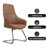 Stiller Leather Office & Conference Chair – Executive Desk Seating with Fixed Arms, Lumbar Support, Swivel Base, and Iron Frame-139476733