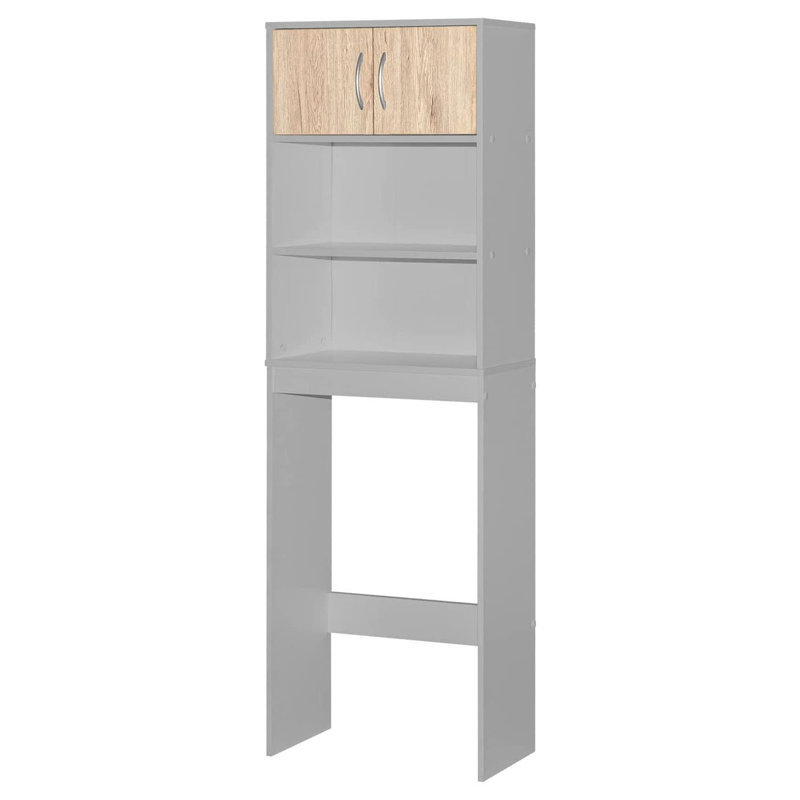 Over The Toilet Storage, Light Gray/Natural