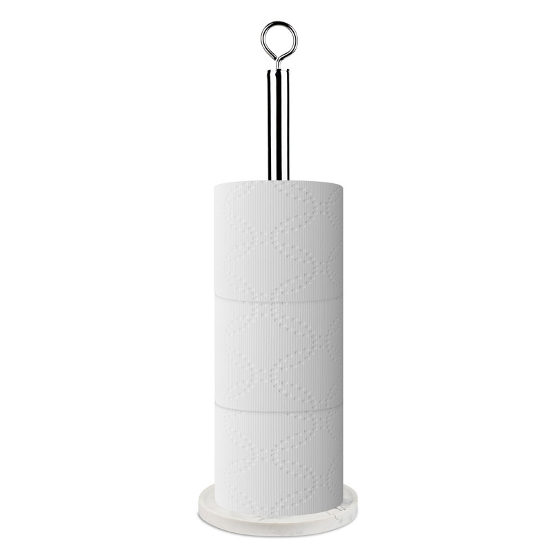 Porte-rouleau de papier de soie, Marbre blanc