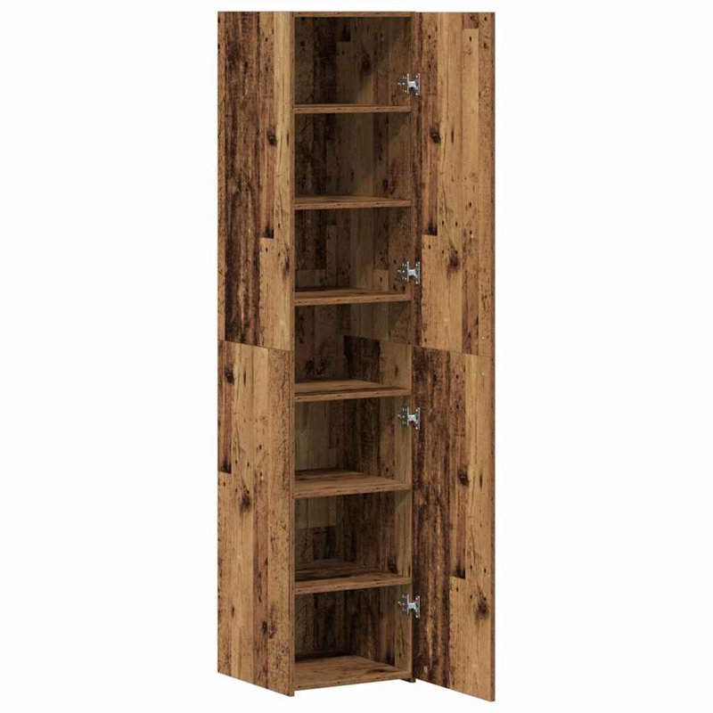 Highboard 40X42.5X185 Cm Engineered Wood, Brown