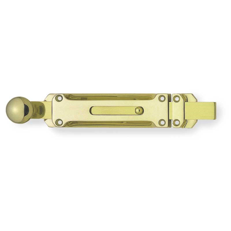 Bagatelle Vertical Bolt, Polished Brass, 3.6cm H x 30cm W x 2.4cm D