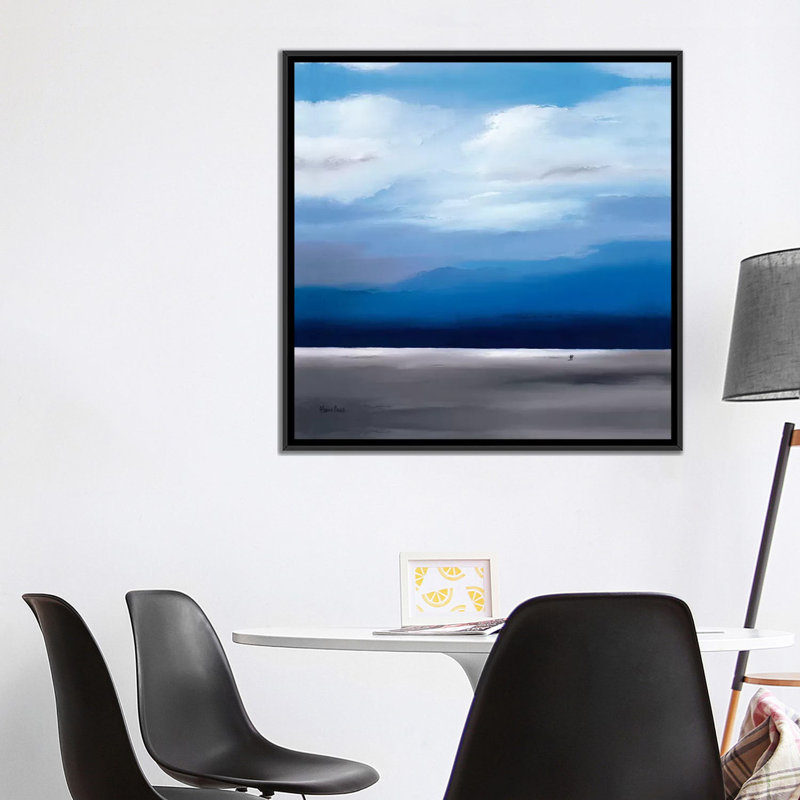« infinity ii », impression sur toile, H 18 po x l 18 po x P 1,5 po, Toile avec cadre noir, Pas de tapis