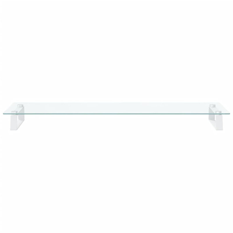 Dashira Monitor Stand, 8cm H x 100cm W x 35cm D, White
