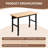 Vuyo 48" Adjustable Heavy-Duty Work Bench with Locking Universal Wheels & Metal Frame,Workshop Garage Table