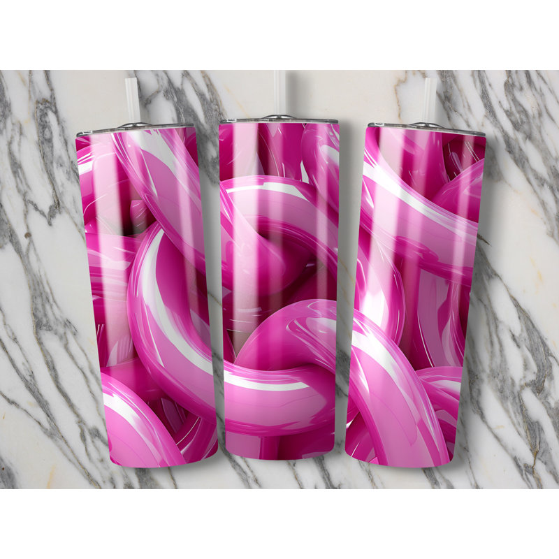Choose Handmade Tumblers 591ml Vacuum Insulated Stainless Steel (18/8) Travel Tumbler with Straw