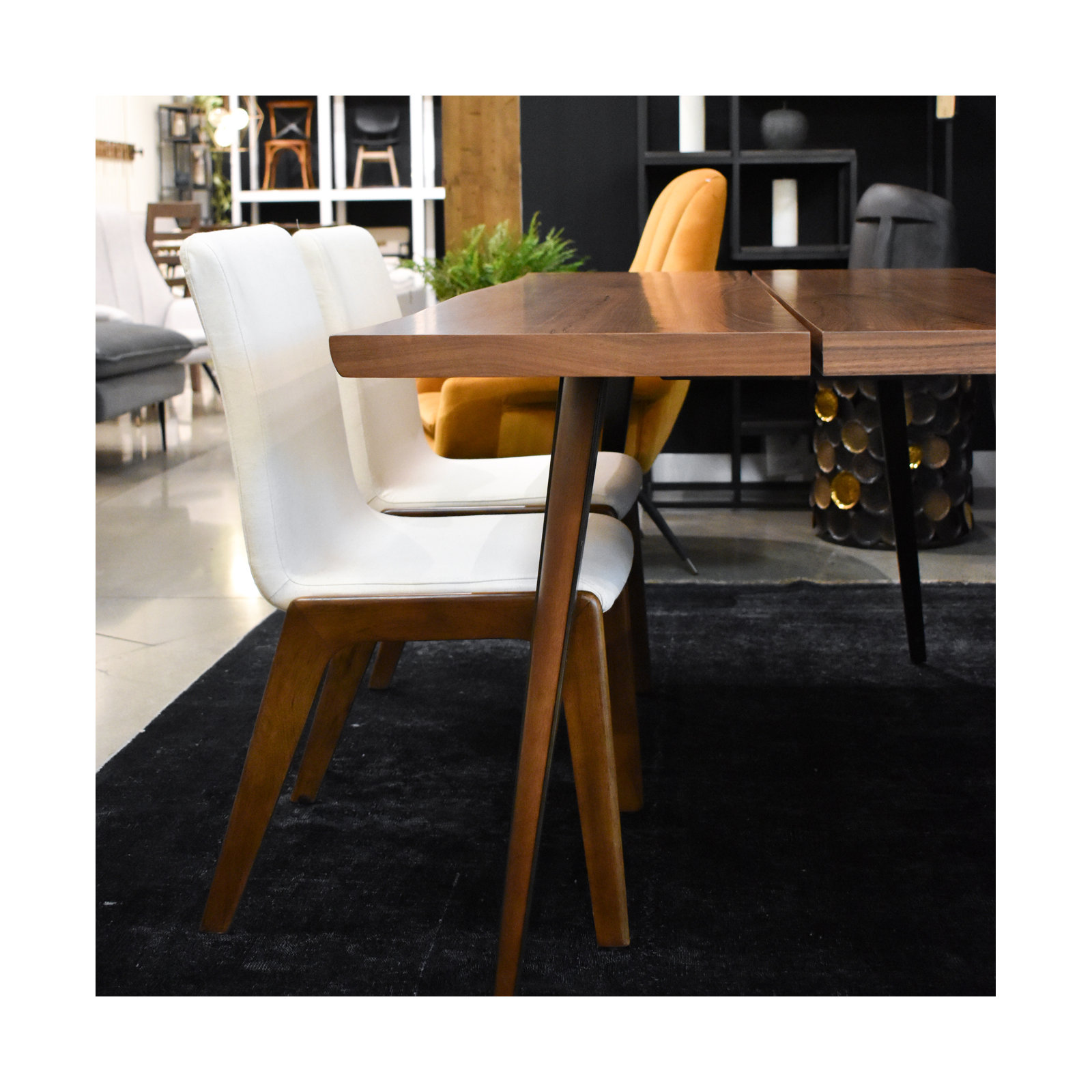 Nelda 18.5" Wide Dining Chair, Cream