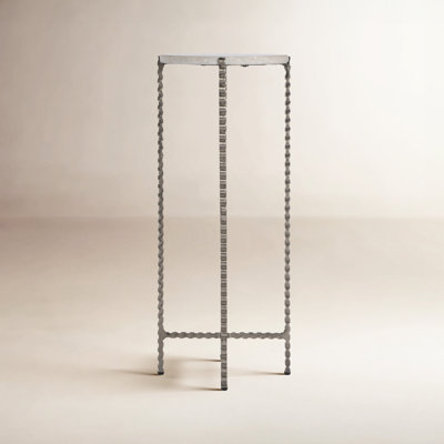 Zoa 9" Genuine Marble End Table