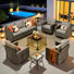 Allcot 7 - Person Patio Conversation Sets with Cushions