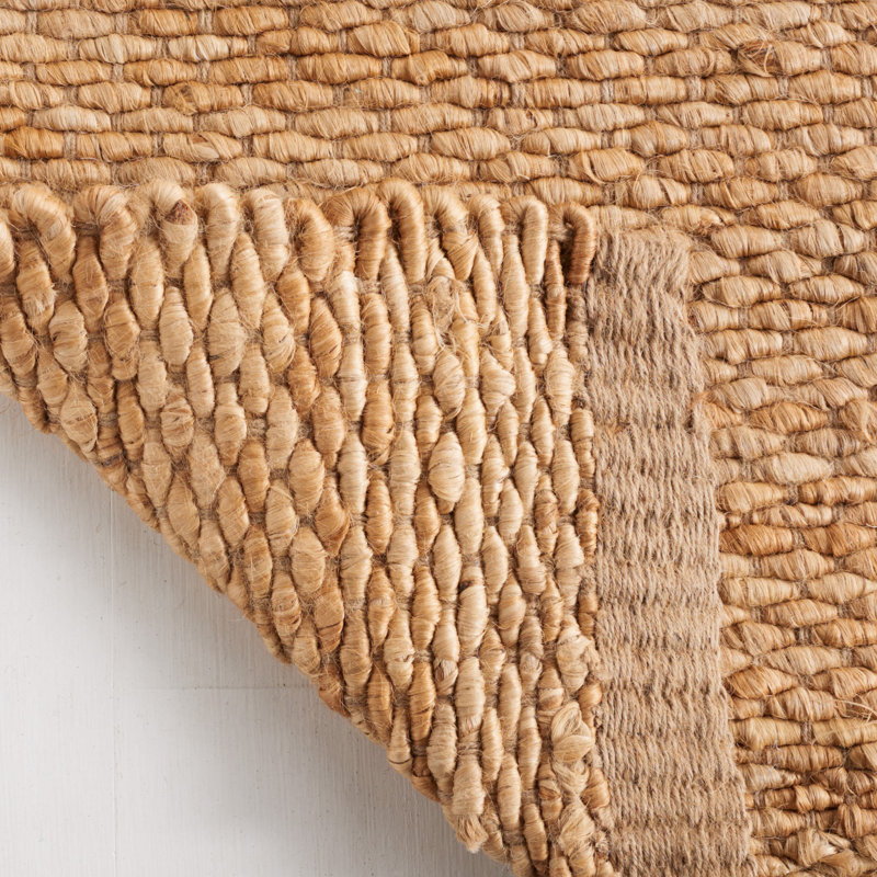 Auckland Handmade Flatweave Natural Area Rug, Rectangle 5' x 8'