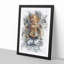 Stare of the Tiger in Abstract - Picture Frame Painting Print-55729793-55729795
