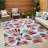 Rectangle Cotita Floral Outdoor Patio Garden 100% Polypropylene Weather-Resistant Area Rug-573144518