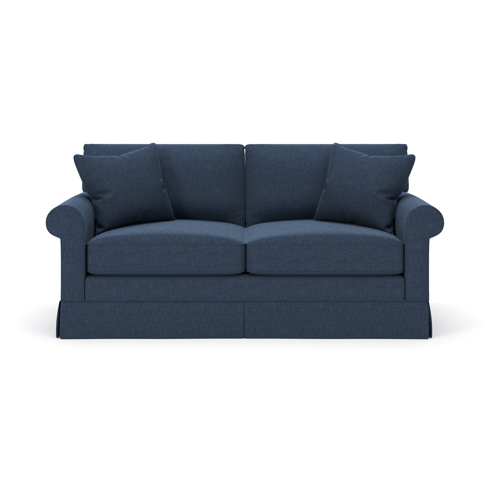 Friedman 83" Upholstered Queen Sleeper Sofa, Drusky Navy