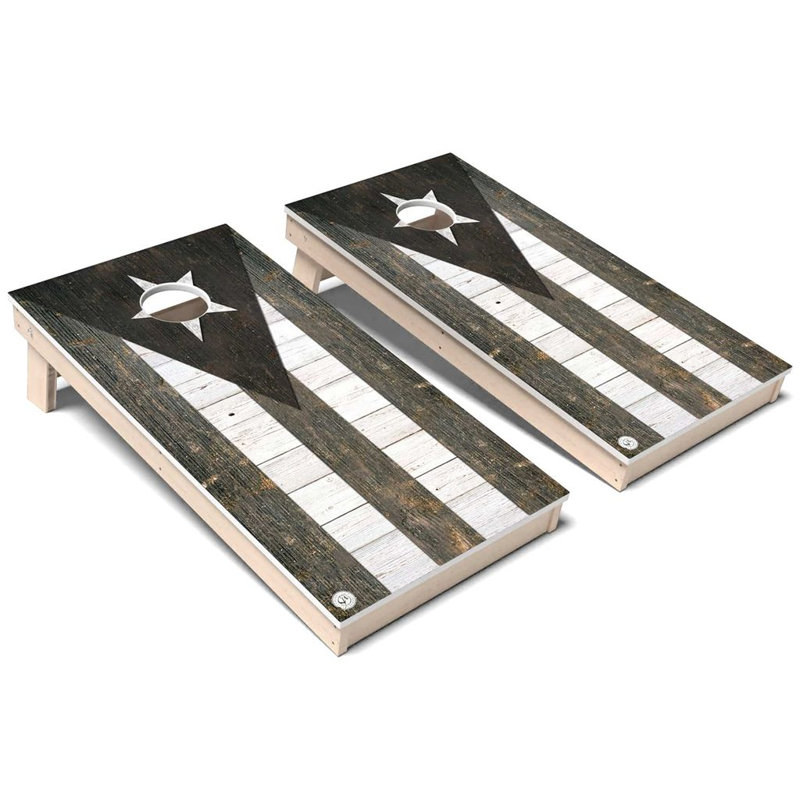 Ensemble de planches de cornhole composites toutes saisons International Flag, AUCUN accessoire