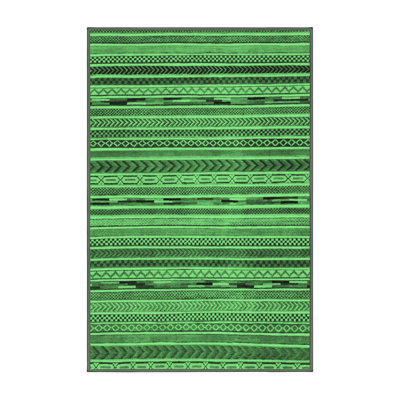 Tapis vert émeraude Abstract 2260